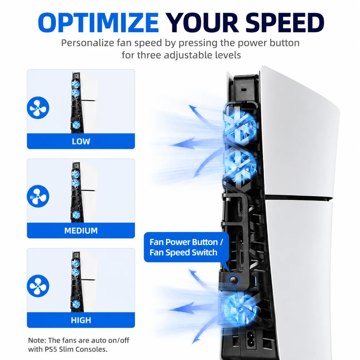 PS5 슬림 디스크/디지털 콘솔용 냉각 팬 USB 3. - Console Cooling Fan 리뷰 및 가격