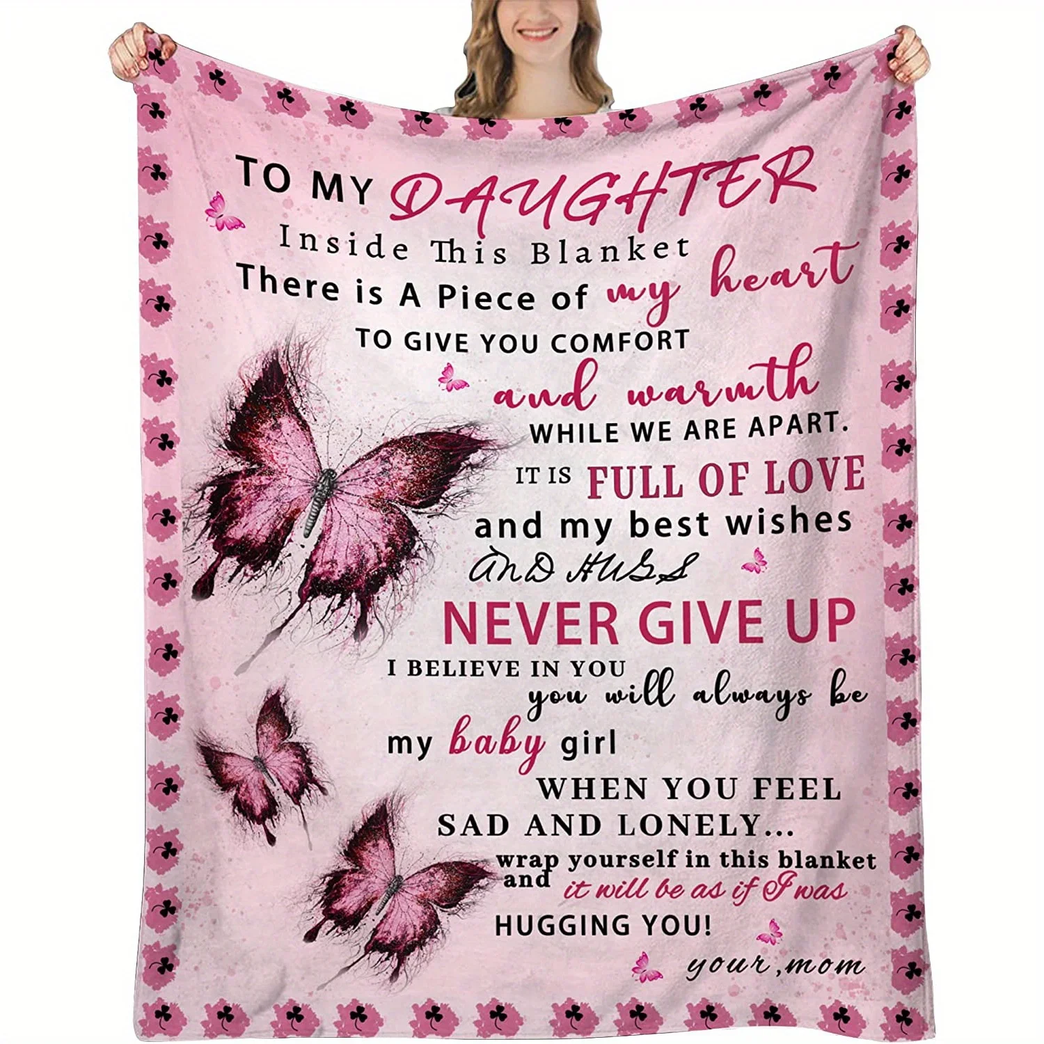 A Thoughtful Birthday Gift From A Mother To Her Daughter, Suitable for Various Places, with High-quality Wool Blankets