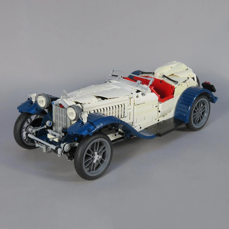 

Конструктор MOC 2591 деталь: Классическая ретро-модель гоночного суперкара. Технологические блоки и кирпичики для творчества. Подарок на день рождения для детей.