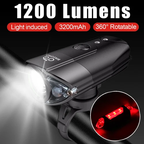 BIKEONO-luz para bicicleta, accesorios para bicicleta, luz trasera LED, linterna recargable por USB, linterna para ciclismo de montaña