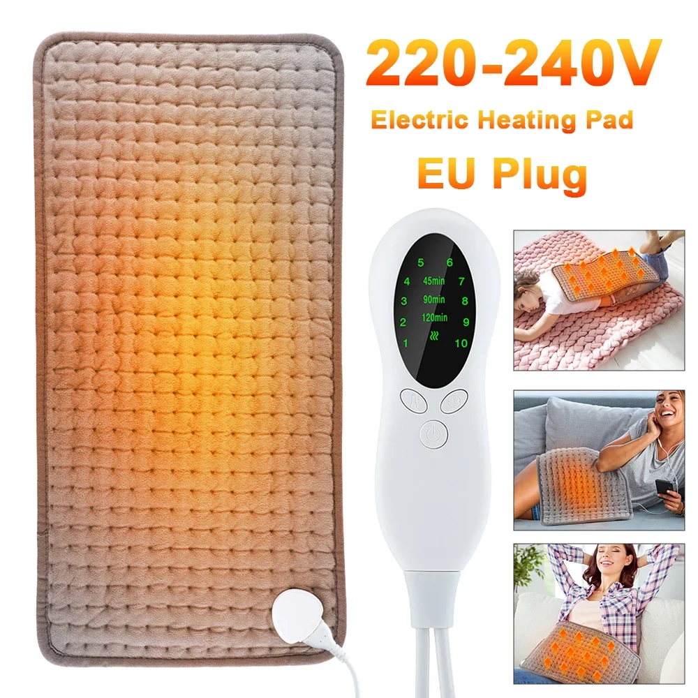 

220-240V Electric Heating Pad Winter Heated Cushion Portable Warmer Sitting Mat Pad for Bedroom Office Sofa Bed Keeping Warm