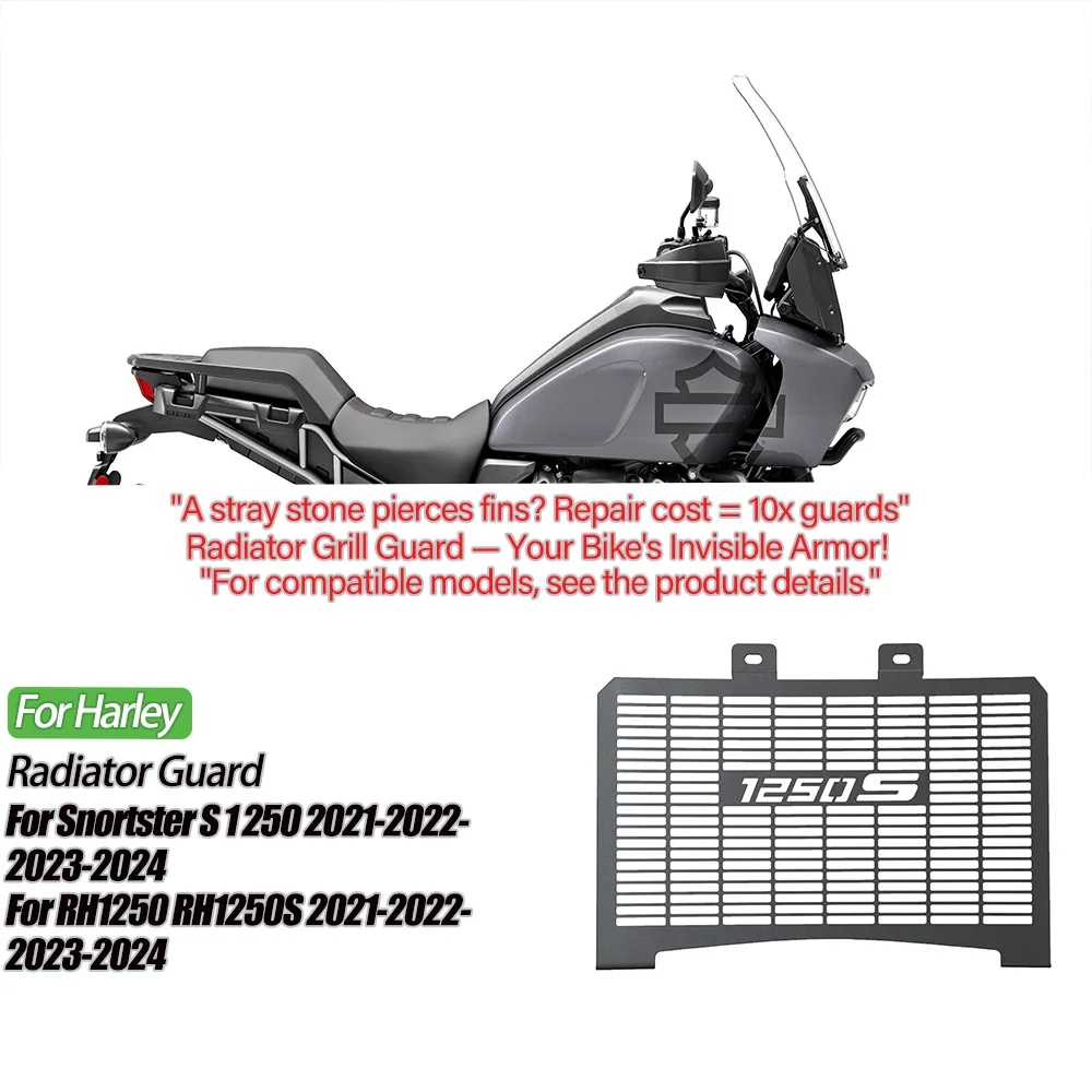 

For Harley Sportster S 1250 RH1250S 2021-2025 Motorcycle Radiator Guard Grille Cover Protector