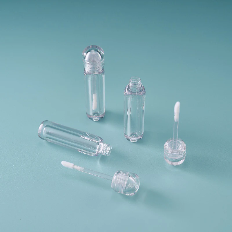 1 pçs tubo de brilho labial vazio transparente 3ml/3.5ml garrafa de esmalte labial batom líquido diy garrafa recarregável recipiente cosmético