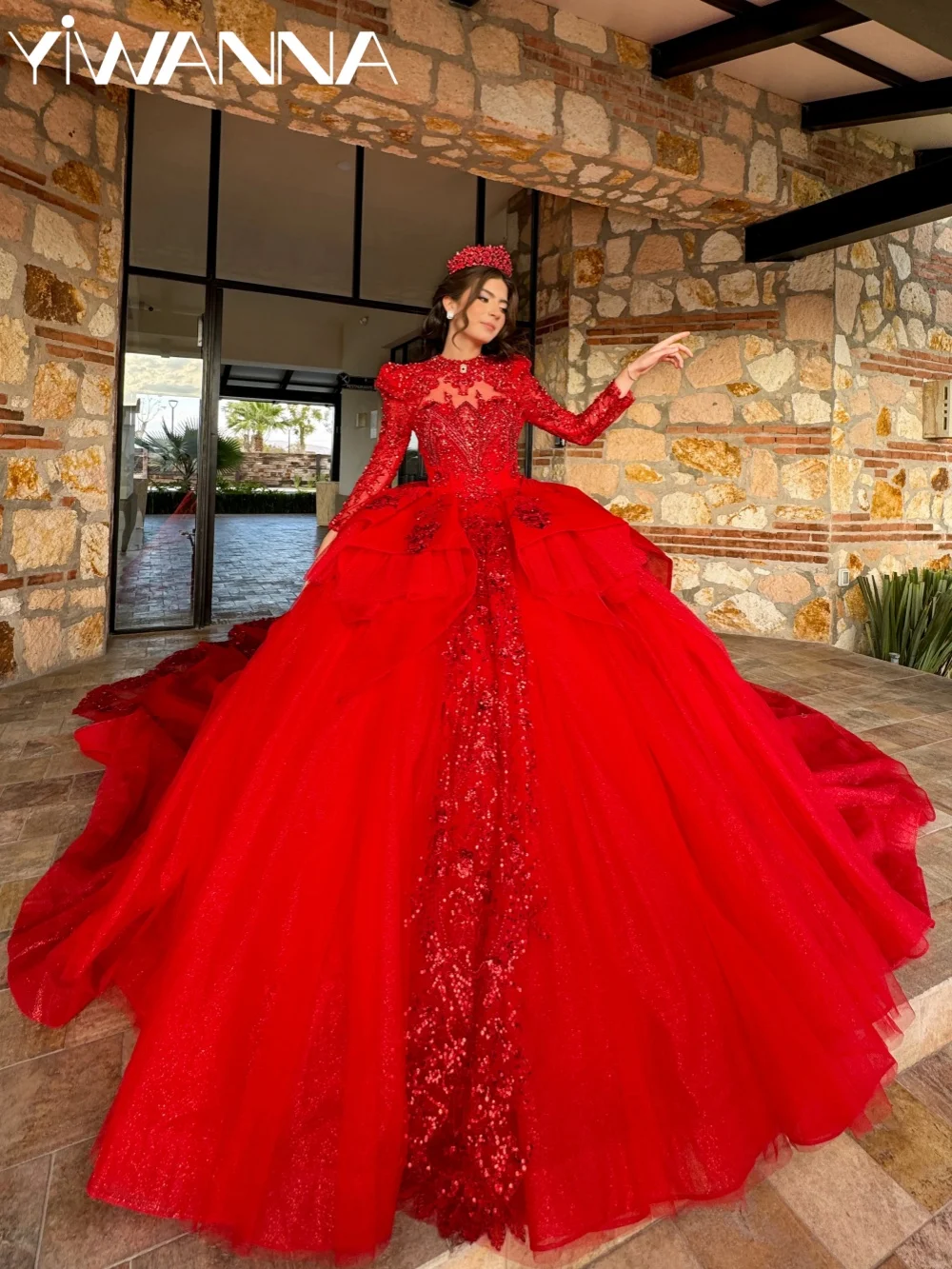 

New Arrival Exquisite Beaded Quinceanera Dress Elegant Dreamy Lace Appliques Princess Gown Customized Sweet 15 Party Vestidos