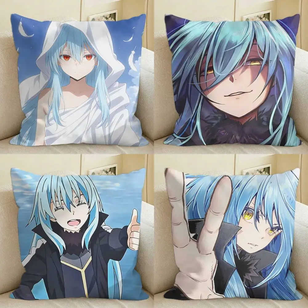 Rimuru Tempest as a Slime S4 Square Sofa Pillow Cover Solid Color Living Room Home Decor Cushion Case