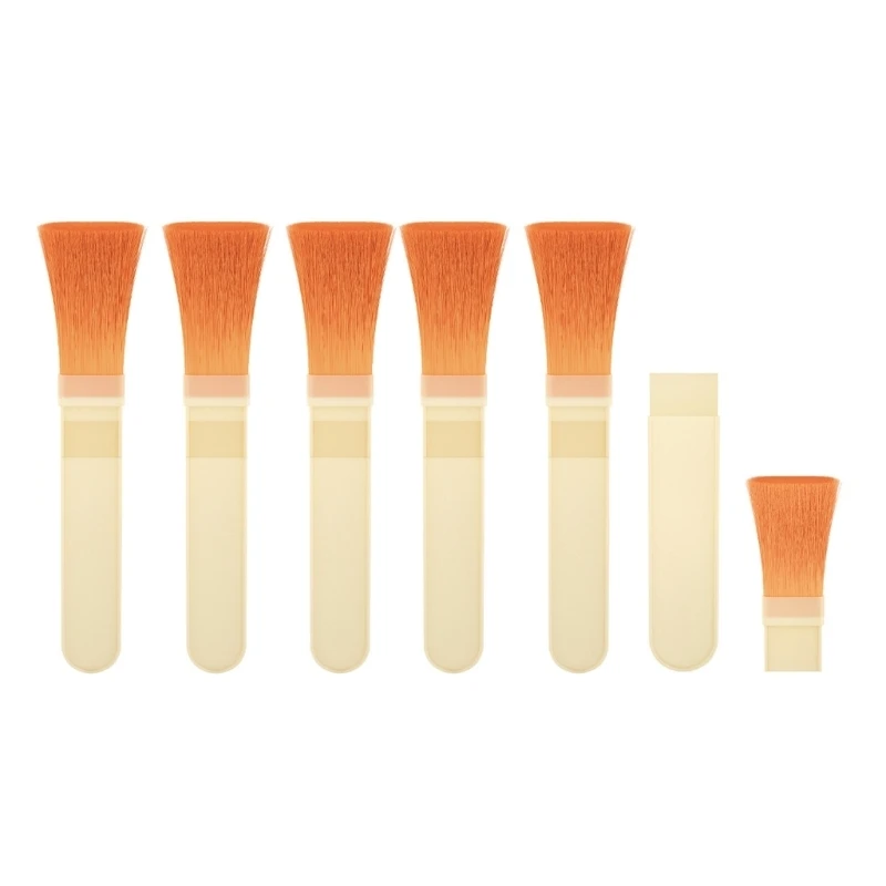 Six Crevice Cleaning Brushes with Soft Flexible Fibers for Dust and Debris Along Window Channels, Keyboard Crevices, Sink M4YD