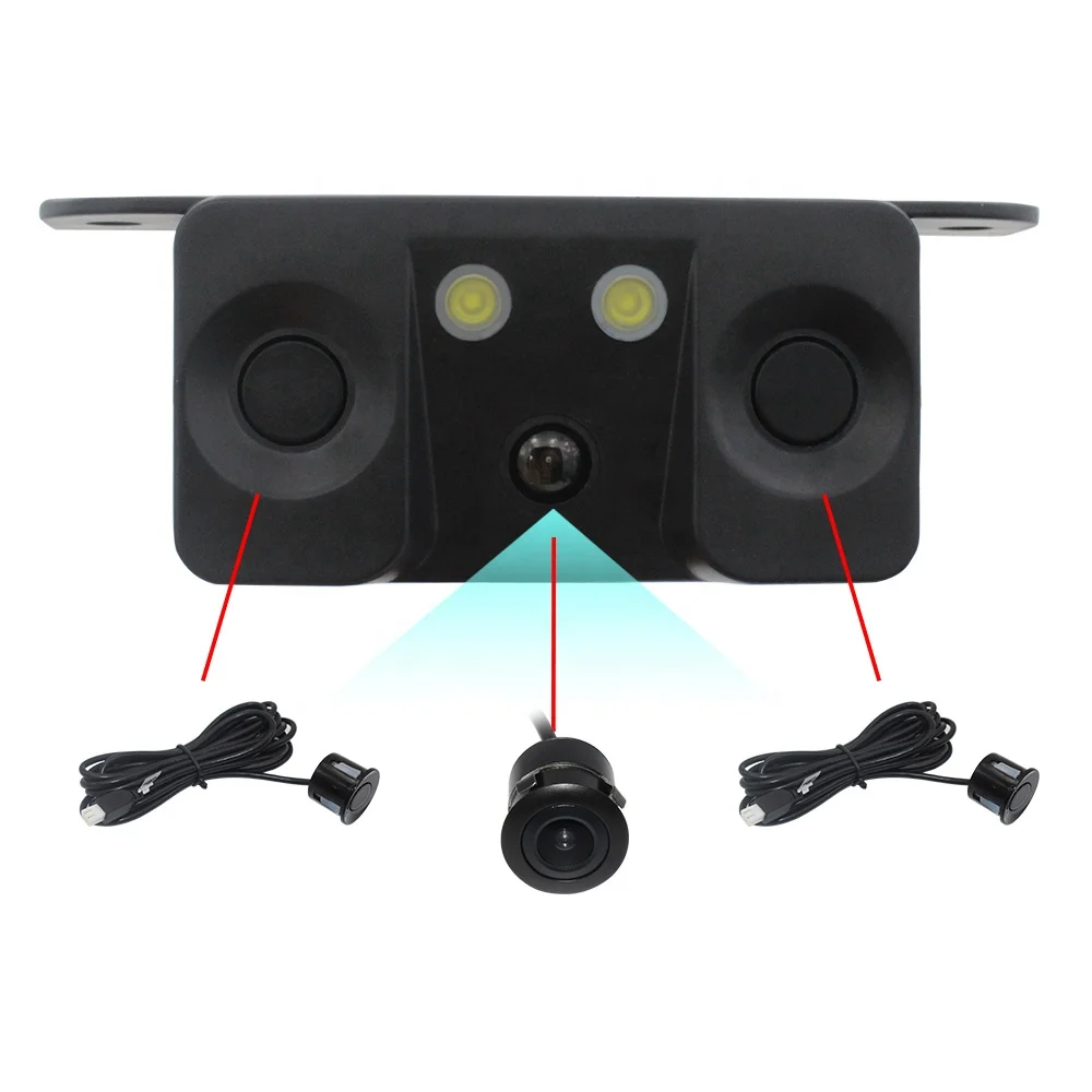 5-in-1 Truck Reversing Radar Night Vision Car Reversing Camera Front View Parking Sensor