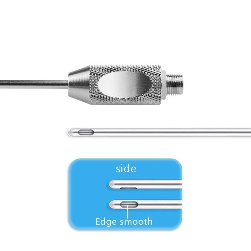 Fat Transplantaion Tool Micro Needle Single Hole Liposuction Needle Threaded Handle Liposuction Surgery Instrument