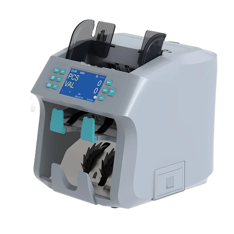 

2 CIS Multi Currency Sorter & Discriminator Efficient Money Counting Bill Counters with 2 Pockets