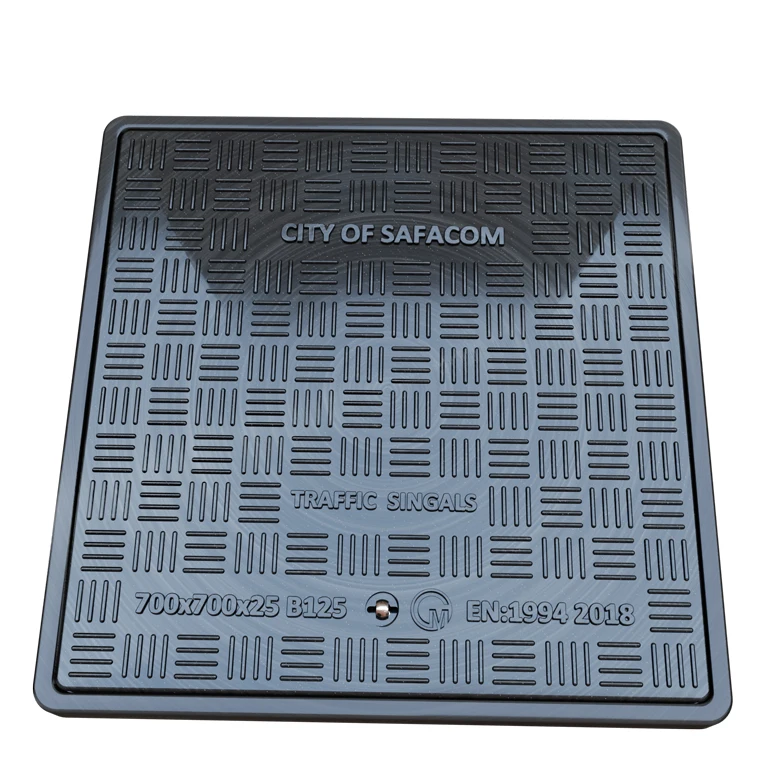 EN124 B125 GRP 650 mm Composite Manhole Cover  Traffic Signal