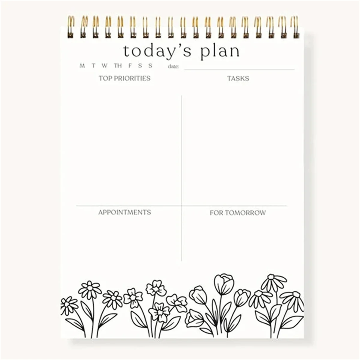 AA98 Color-in Spiral Tally Book for Classroom Office Plan Work Schedule Checklists Planer Book