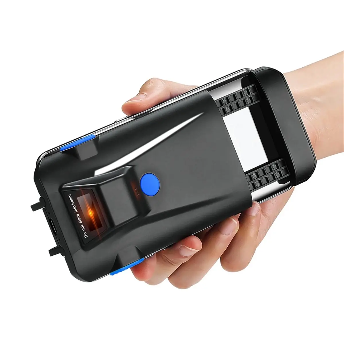 update. 2D Phone Back Clip Bluetooth Barcode Scanner Barcode Reader Data Matrix Code 1D 2D QR Scanner for Android IOS System