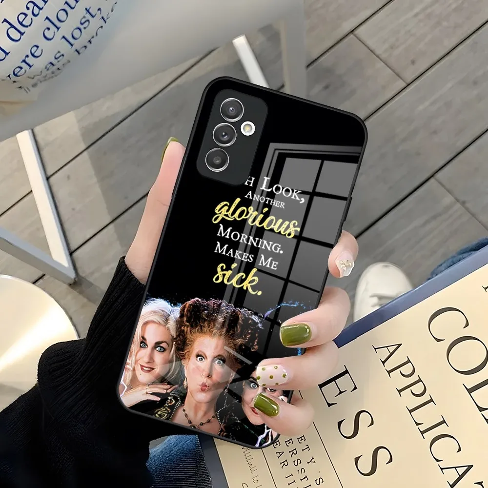 Hocus Pocus Phone Case for Samsung A52 A71 A21 A54 A20 A12 Galaxy A34 A14 A32 M14 S24 S23 S22 S21 S20 FE Glass Cover