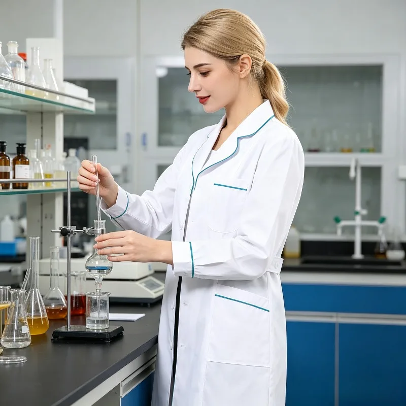 Female Medical Staff, Long Sleeved White Coats, Pharmacy Nurse Uniforms, Beauty Salon Oral Laboratory Uniforms, Work Uniforms