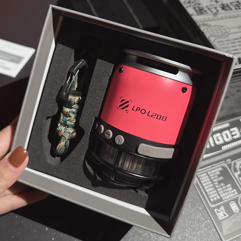 

Трансграничные хит продаж, уличные Bluetooth-колонки для BT5.3, TF-карты, мини-динамик, портативный светодиодный светильник для кемпинга, металлический сабвуфер