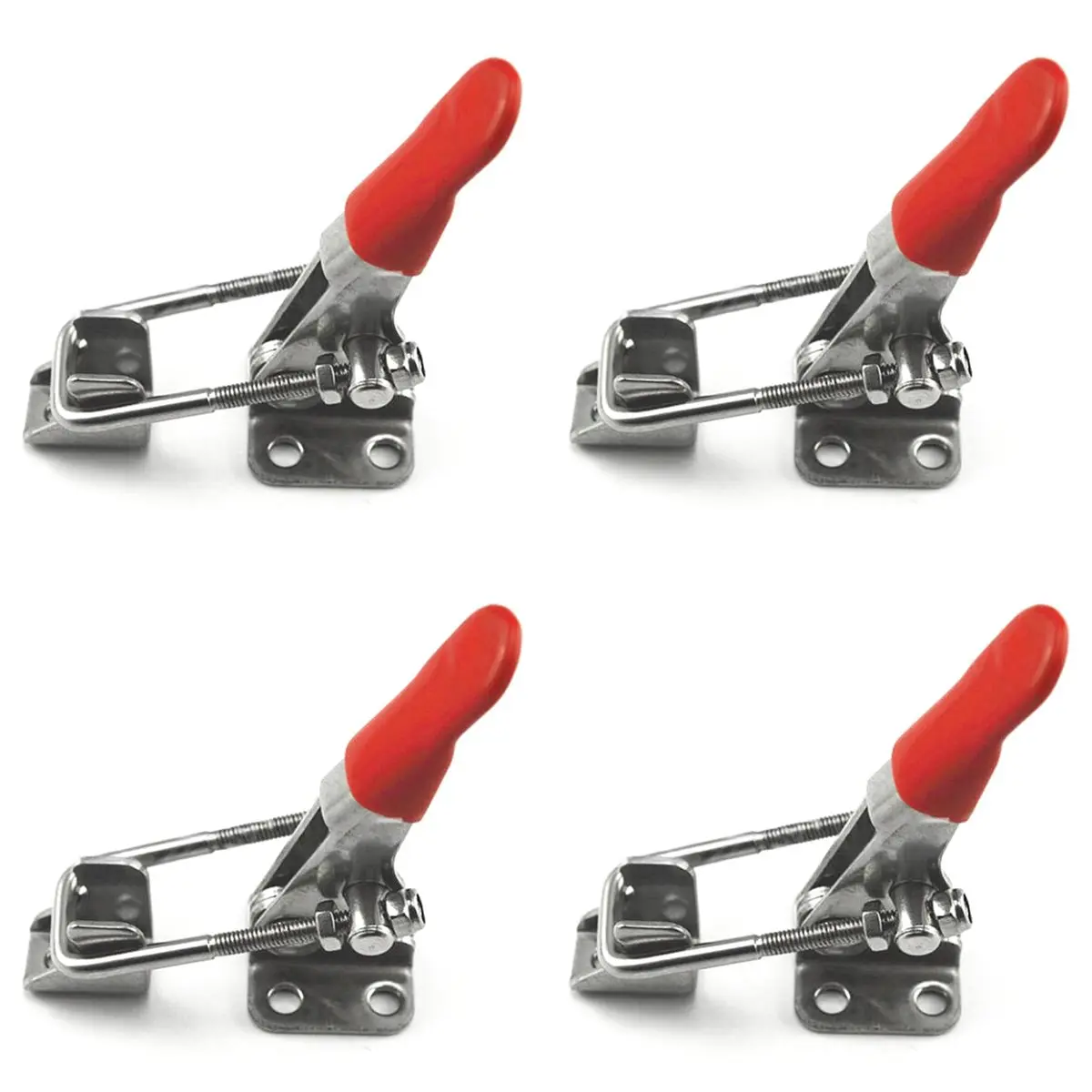 【Limited Offer】304 Stainless Steel Adjustable Pull Toggle Locking Clasp Lever Clamp Heavy Duty Toggle Bolts Clamps Toggle(4PCS)