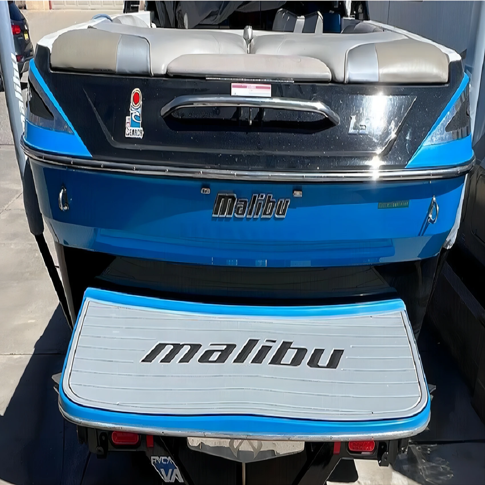 2006-2009 Malibu 23 LSV Swim Platform Step Pad Boat EVA Foam Teak Deck Floor Mat SeaDek MarineMat Gatorstep Style Self Adhesive