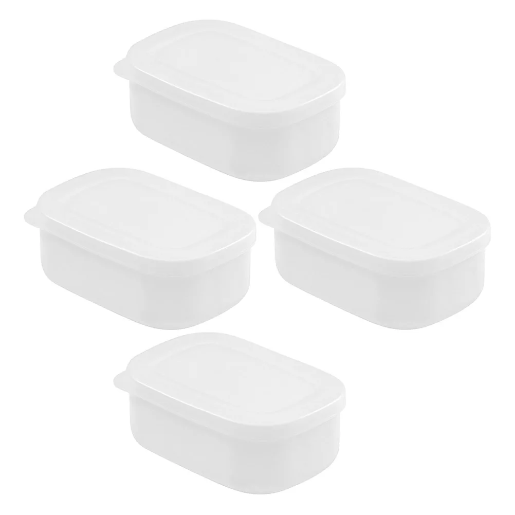 

4pcs Bento Premium Compact Food Container Heat-Resistant Lunch Box For Daily Use Portable Meal Prep Safe Freezer Storage
