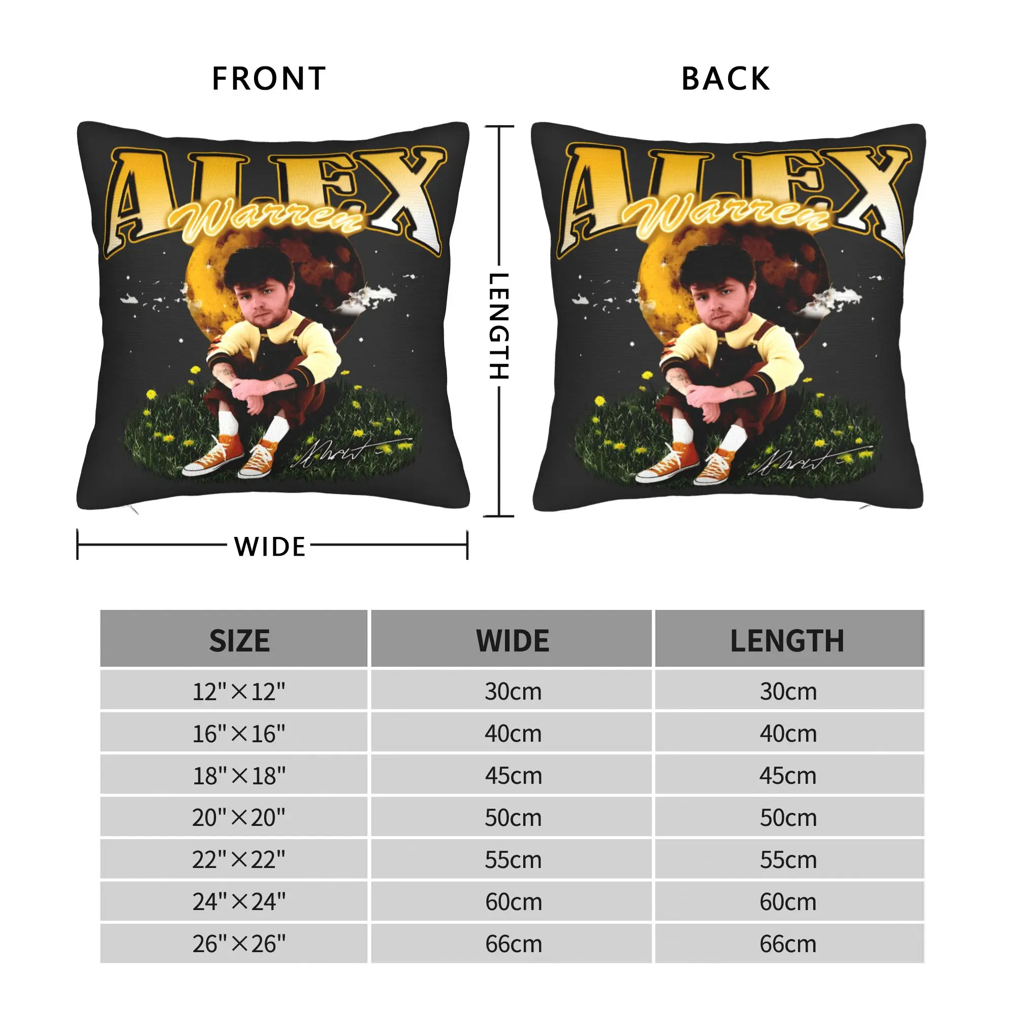 Singer A-Alex W-Warren Pillow Cover  Fashion Pillow Case For Living Room Sofa Soft Cushion Cover Gift