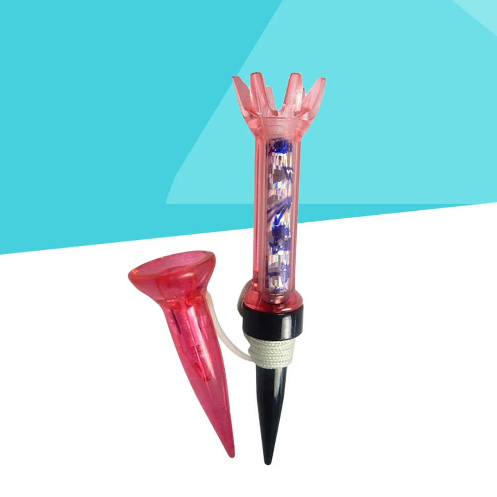 

5pcs Golf Tees Set Plastic Tees Spring Design Flower Shape Resistant Repeated Striking Lightweight Training for Golf