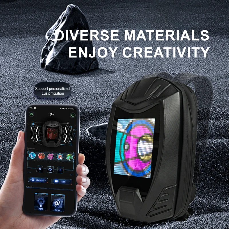 

Светодиодный рюкзак T15, водонепроницаемая светящаяся сумка для ноутбука, модная женская мотоциклетная сумка на плечо для студентов, школьная сумка, дорожные сумки mochila