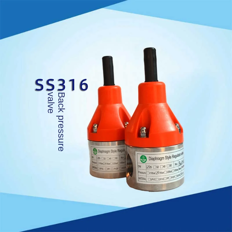

SS316 back pressure valve, stainless steel back pressure valve, dosing device back pressure valve
