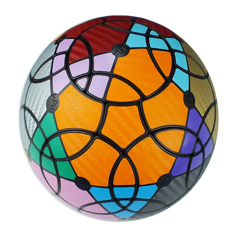 VeryPuzzle 30-sided Inclined V1.0 Rotating Edge Megaminx Cube Black Sticker Irregular-shaped Sphere Puzzle Toy 30 Axes