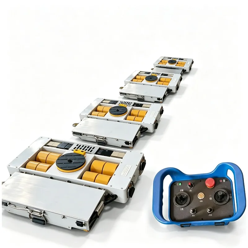 20-50Ton Electric Tank Roller Trolley Cargo Mover Loading Transporter Container Platform Steel Wheel Mover Dolly Roller