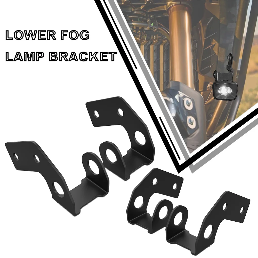 

Motorcycle Accessories FOR Yamaha Tenere 700 World Raid 2022 2023 2024 Auxiliary Light Mount Holder Lower Fog Lamp Bracket Sets