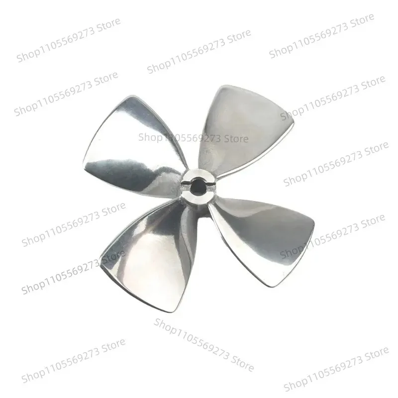 316 Stainless Steel 4-Blade Propeller Saltwater Corrosion Resistant 5mm/6mm Bore 80mm OD 1.2 Pitch for RC Boat Bait Boat