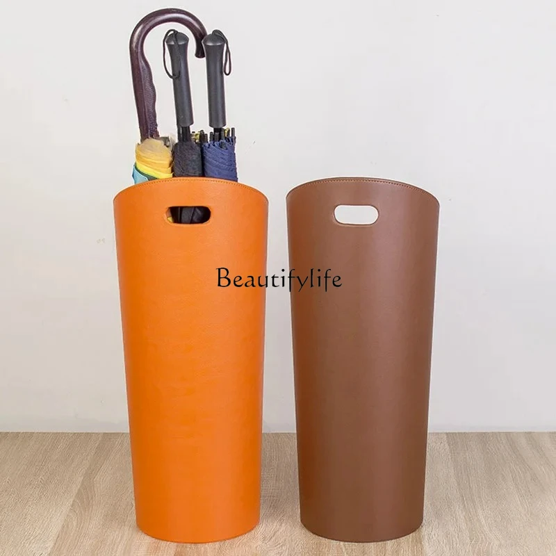 

Porch Leather Hallway Umbrella Stands Luxury Homestay Villa Umbrella Storage Shelf Simple Small Apartment