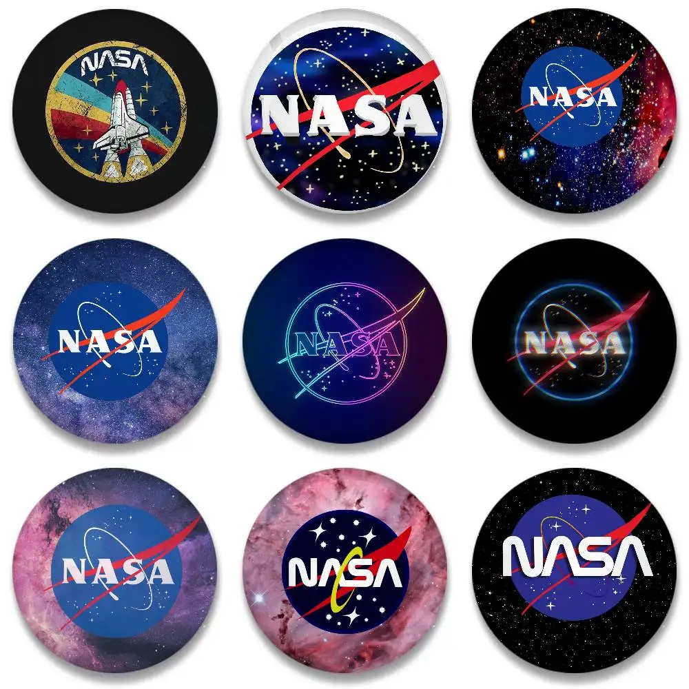 Modische N-nasa Sky Abzeichen, rundes Abzeichen, Cartoon-Brosche, Kleidung, Rucksack, Zubehör, Anstecknadel