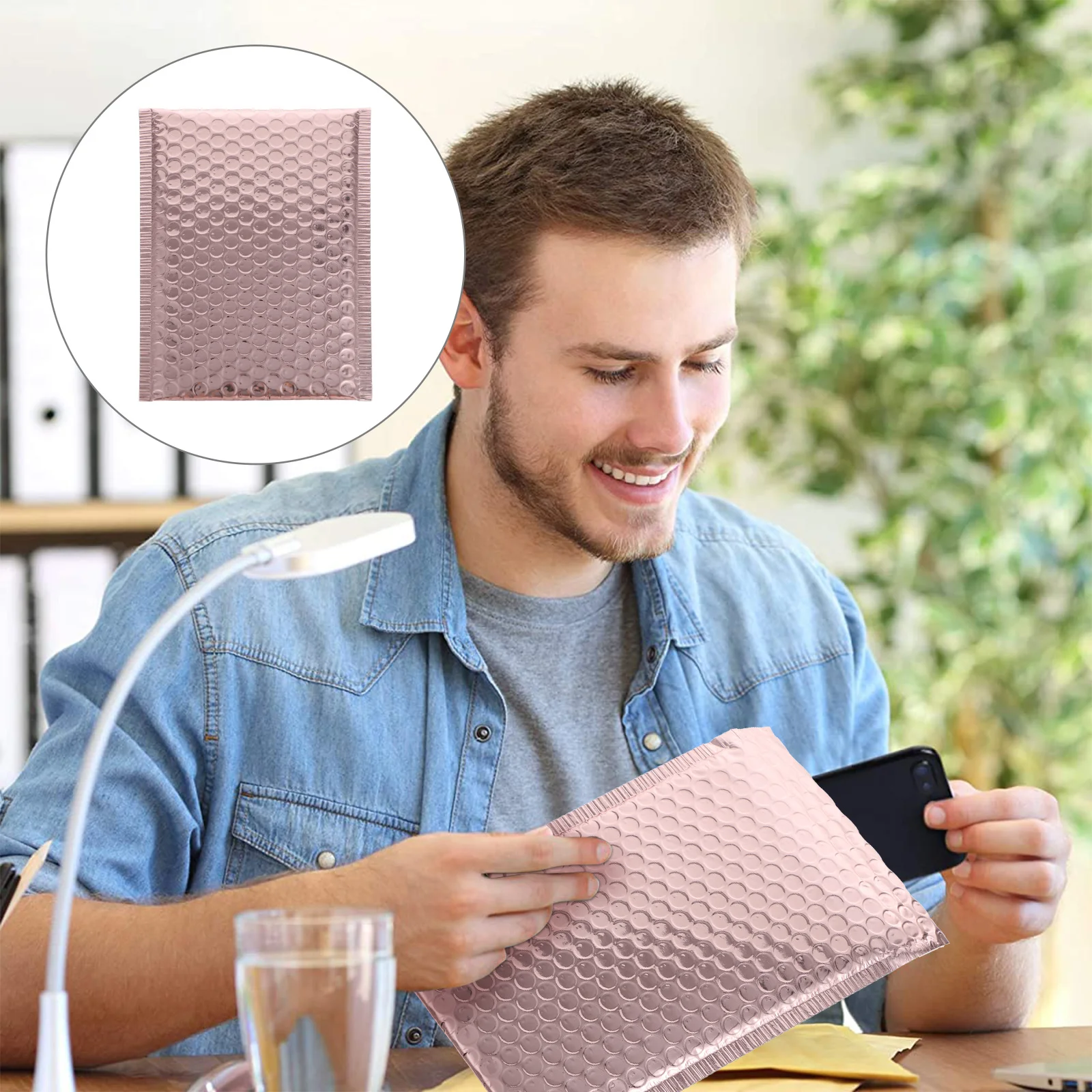 25Pcs Mailing Bubble Envelopes Extra Padding Self-Sealing Design for Secure and Safe Parcel Delivery Use Bubble Mailers