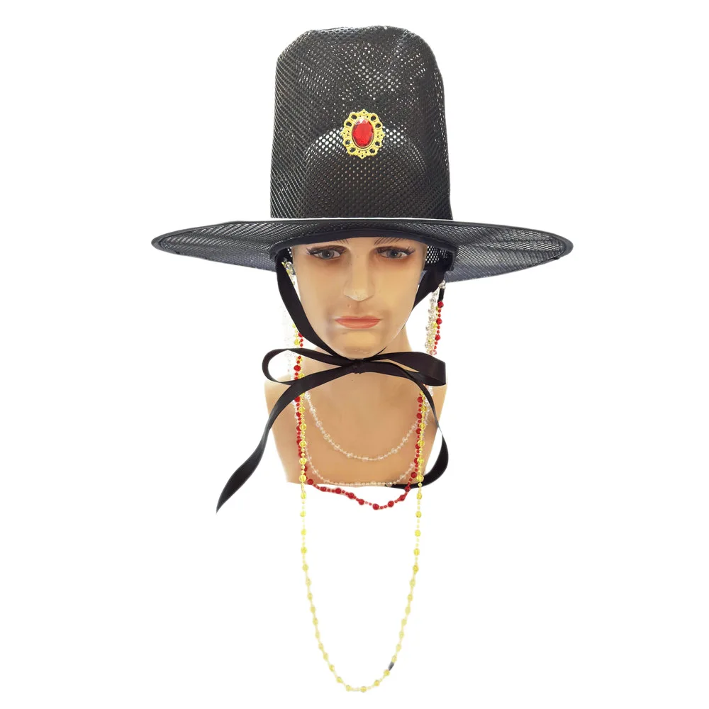 Funny Traditional Korean Hats Net-Trimmed Official Hats Hanfu Hats Period Costume Hats Party Props
