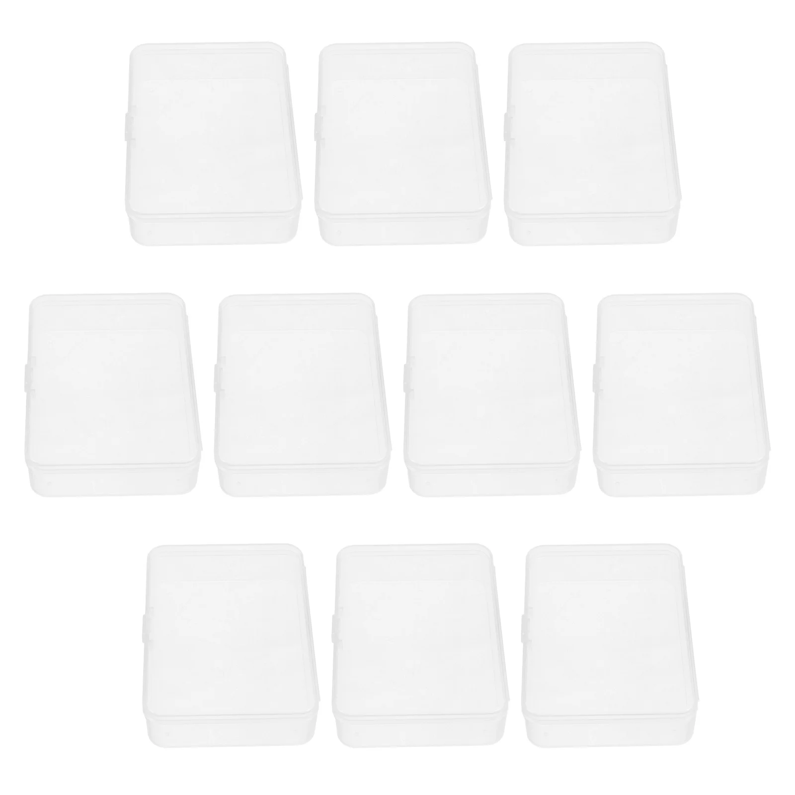 

10Pcs Poker Card Storage Box Clear Plastic Playing Card Organizer Case for Trading Cards Game Collection Snap Close Transparent