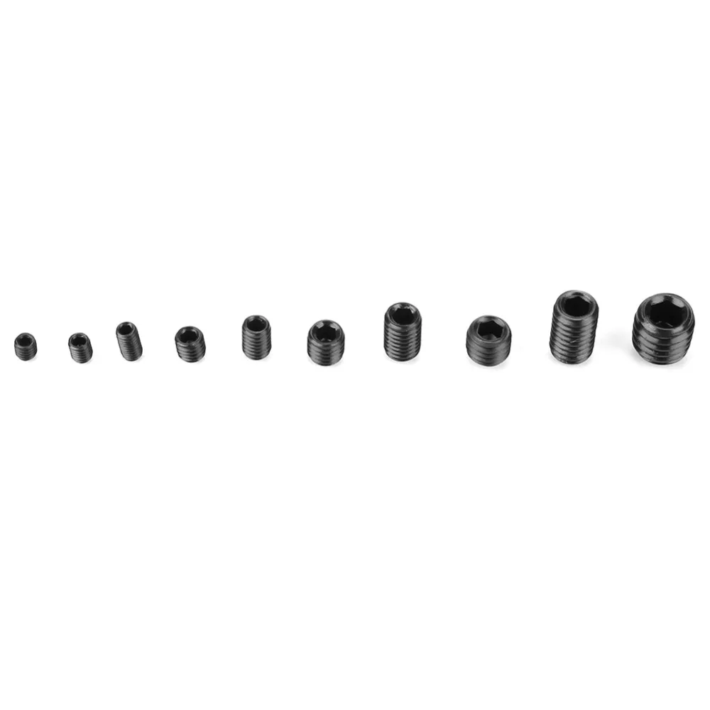 M3 M4 M5 M6 M8 Grub Set Screws DIN916 Standard Hex Head Hex Screws Assortment Kit With Box Screw Assortmen Model Making