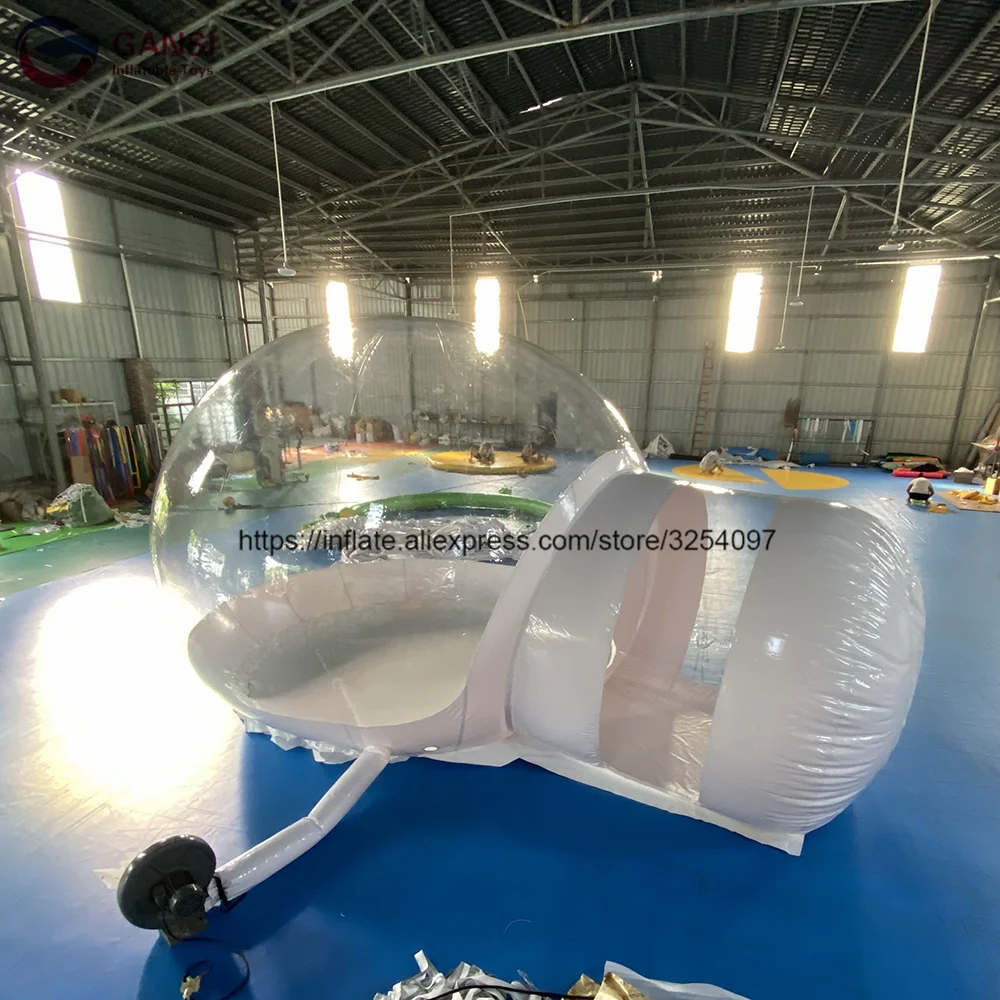 Professional factory hotel inflatable bubble room transparent PVC inflatable bubble dome tent