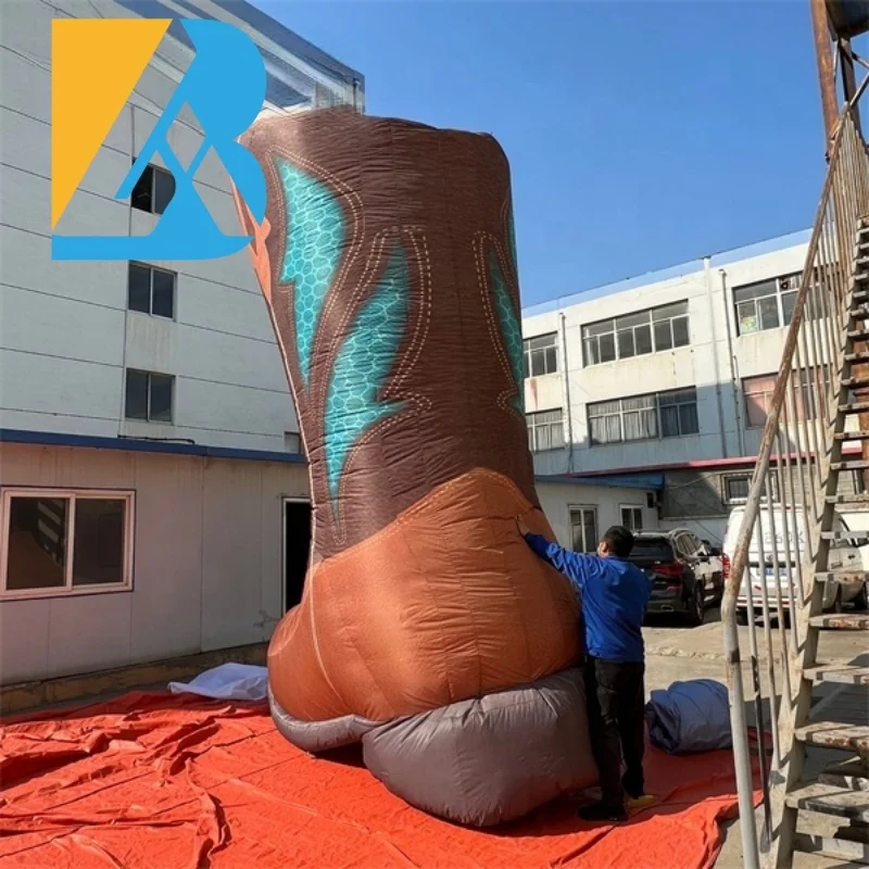 Bespoke Advertising Outdoors Giant Inflatable Boot for Event Decoration Toys