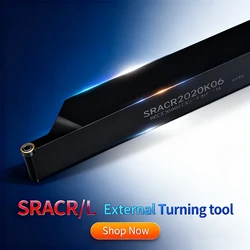 SRACR2020K06 SRACR/L2525M06 CNC for RCMT Carbide Inserts Turning Arbor Lathe Cutter Bar External Boring Tool Clamped Tool holder