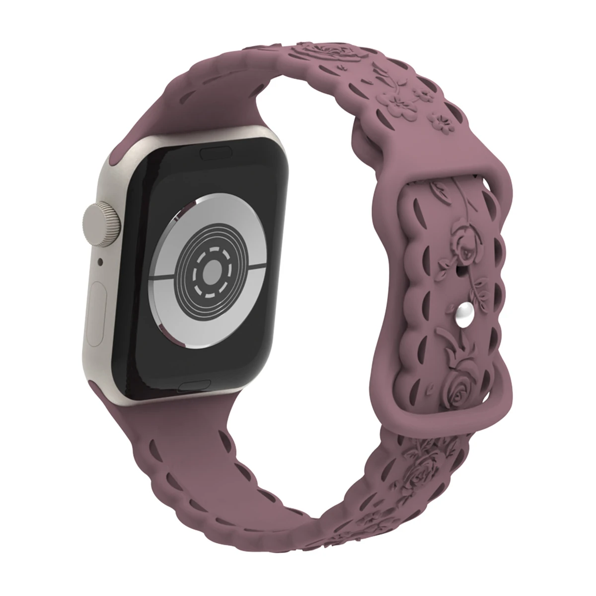 Pulseira de relógio para iWatch 42/44/45/49mm 38/40/41mm Pulseira de relógio esportivo de silicone para série de relógio Ultra2 Se 9/8/7/6/5/4/3/2/1_voghion.com
