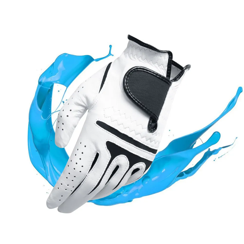 

Men's Left Hand Golf Glove Premium Palm Enhanced Grip Durability Breathable Mesh Comfort Fit All Weather Performance