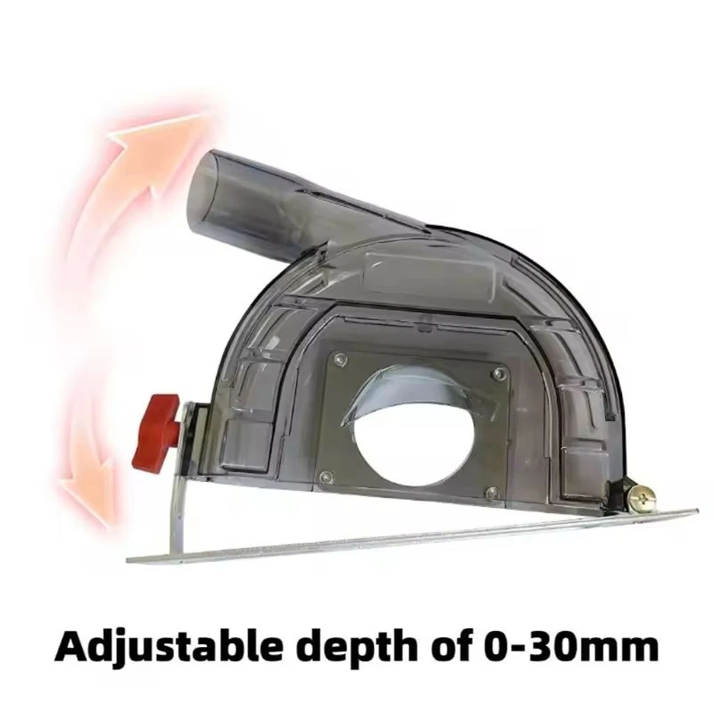 Adjustable Depth Dust Shroud for Cutting Tasks with Slotted Design Compatible with Most 4 and 5 Inch For Angle Grinders
