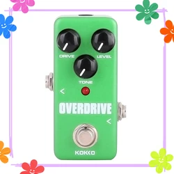 KOKKO Overdrive Electric Guitarra Effect Pedal Natural Tube Overdrive Effect True Bypass Pedal FOD3 accessori per chitarra elettrica