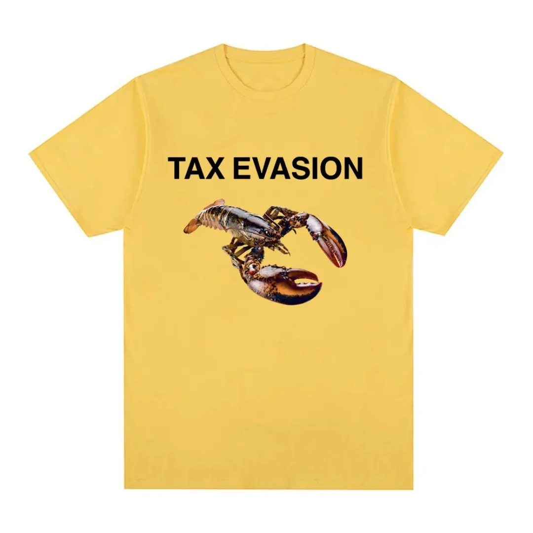 متعة الضريب Evasion جراد البحر ميمي نمط تي شيرت الصيف موضة الرياضة القطن الخالص تي شيرت رجالي ملابس الأطفال المحملة Y2k امرأة