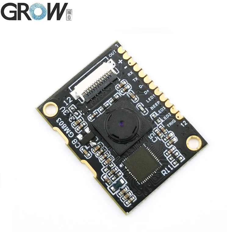 GROW GM803 Series Small Cheap DC3.3V USB/TTL232 Interface Barcode Scanner Module 1D/2D QR Bar Code Reader PDF417 for Arduino