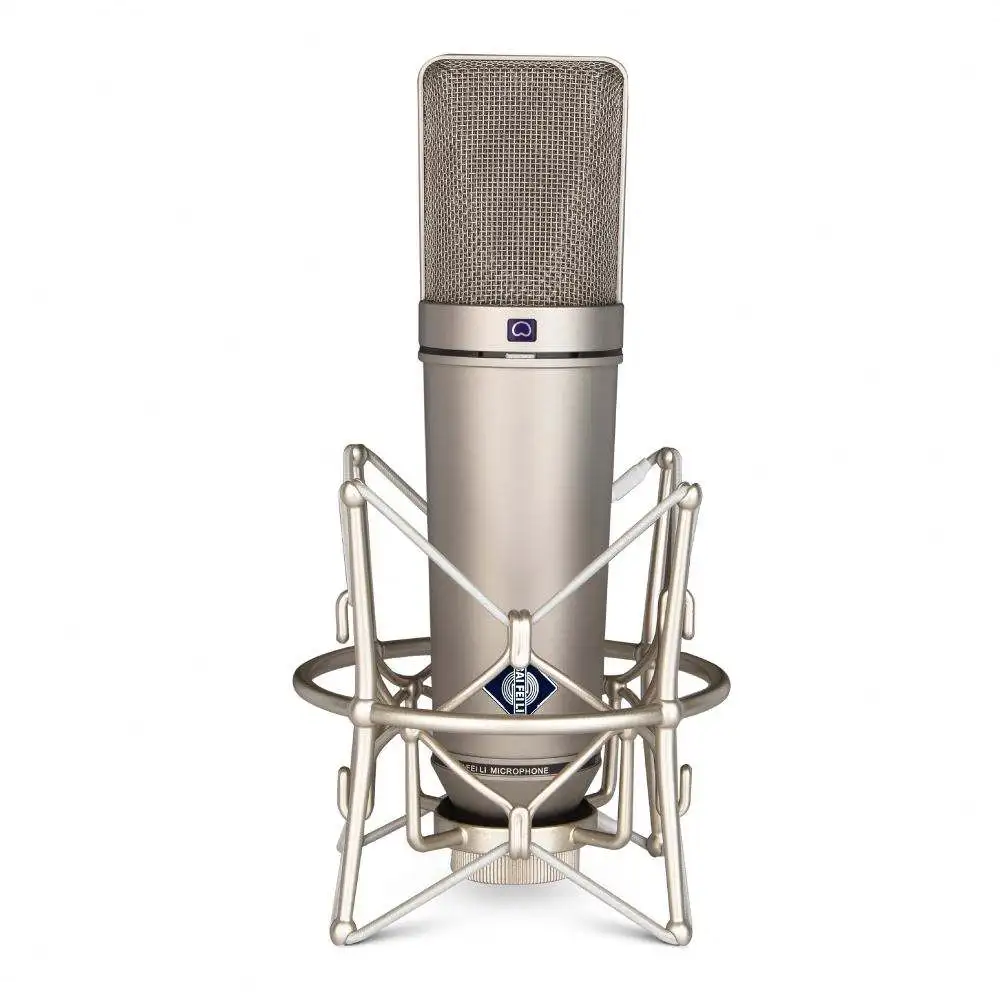 Professional U87AI 48V Wired Venom Magnetic Microphone Large 34mm Diaphragm for Kids Recording and Podcasting in Studios