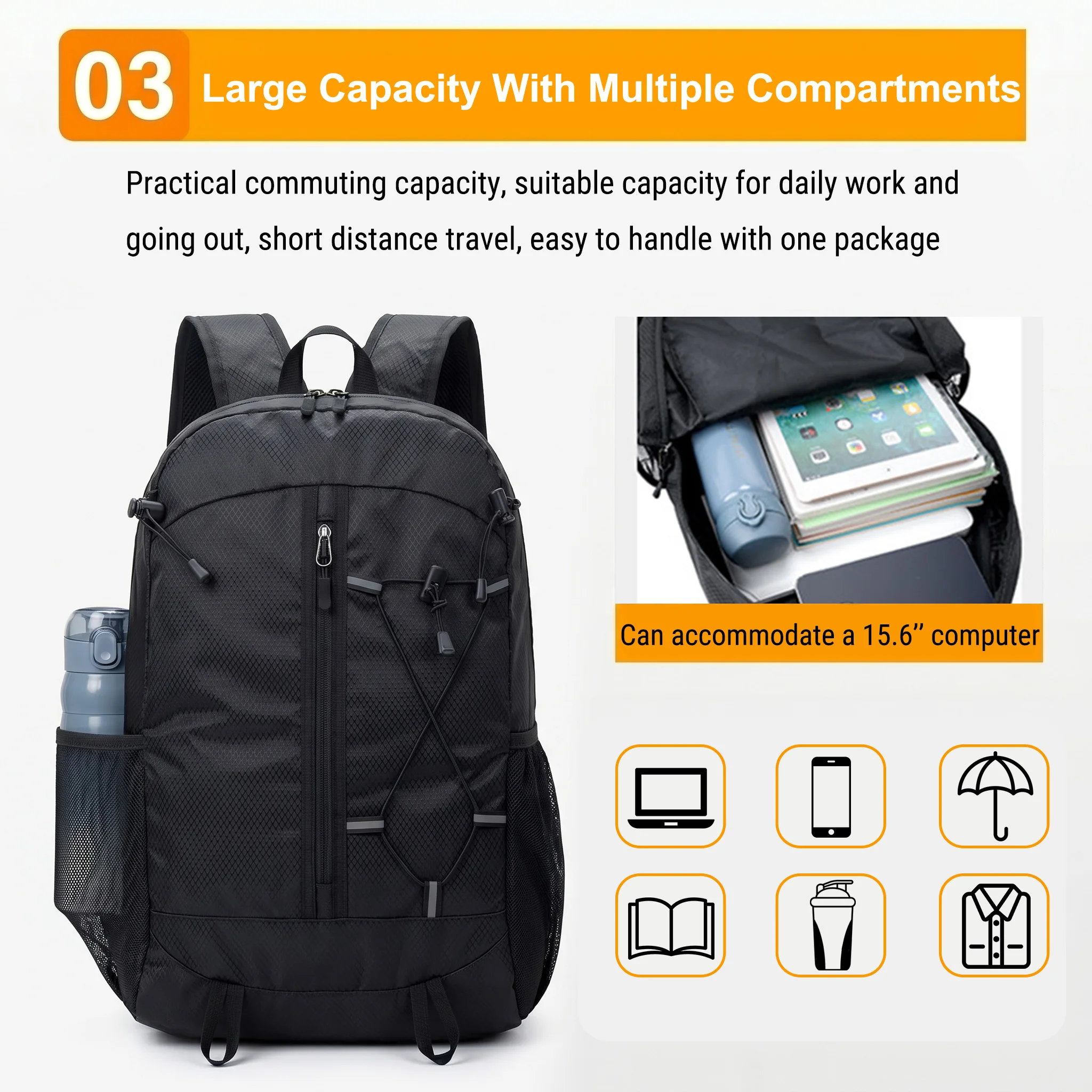 Portable Light Weight Backpack - Foldable Backpack Small review and price