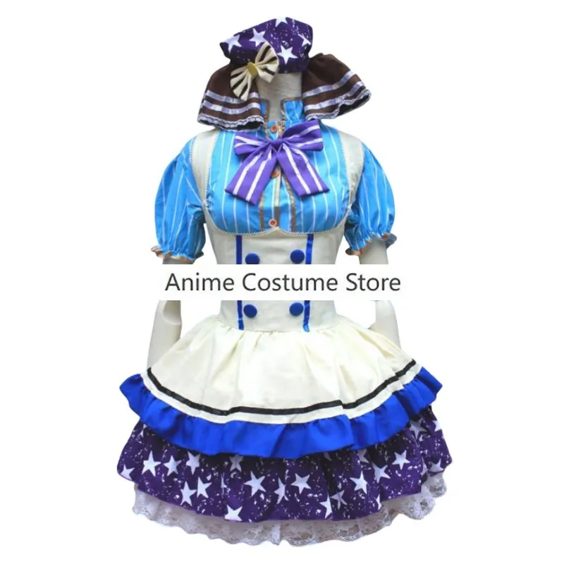 애니메이션 노조미 토조 러브 라이브 Live M's 코스프레 코스튬 가발, 로리타 캔디, 섹시 여성 메이드 유니폼, 할로윈 카니발 파티 세트