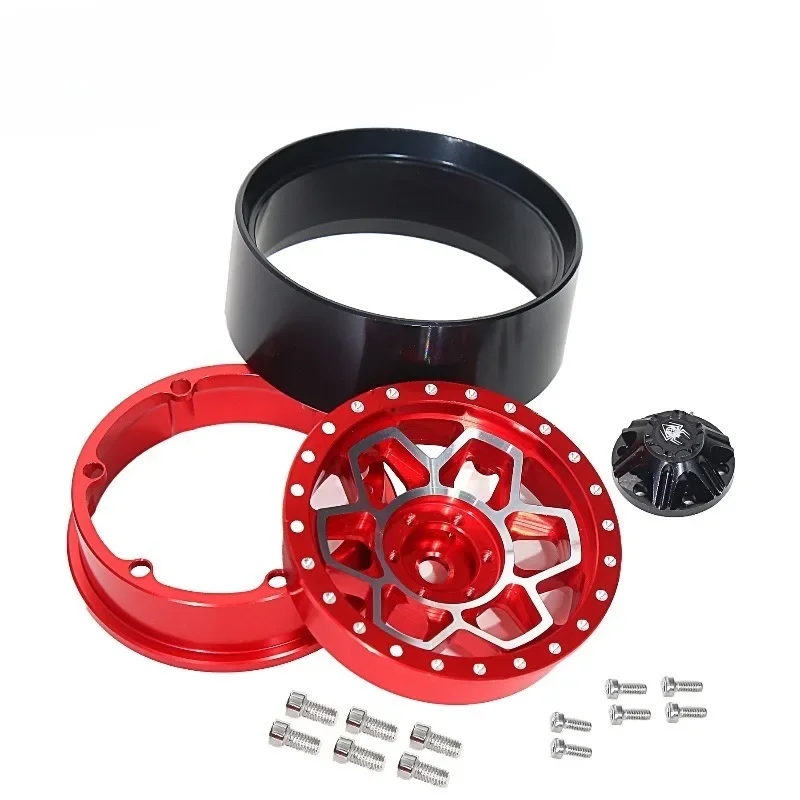 حافة عجلة الأطباق العميقة من سبائك الألومنيوم الثقيلة للغاية مقاس 1.9 بوصة لزاحف RC 1/10 SCX10 TRX4 VS4-10 Gen8 R187 #6