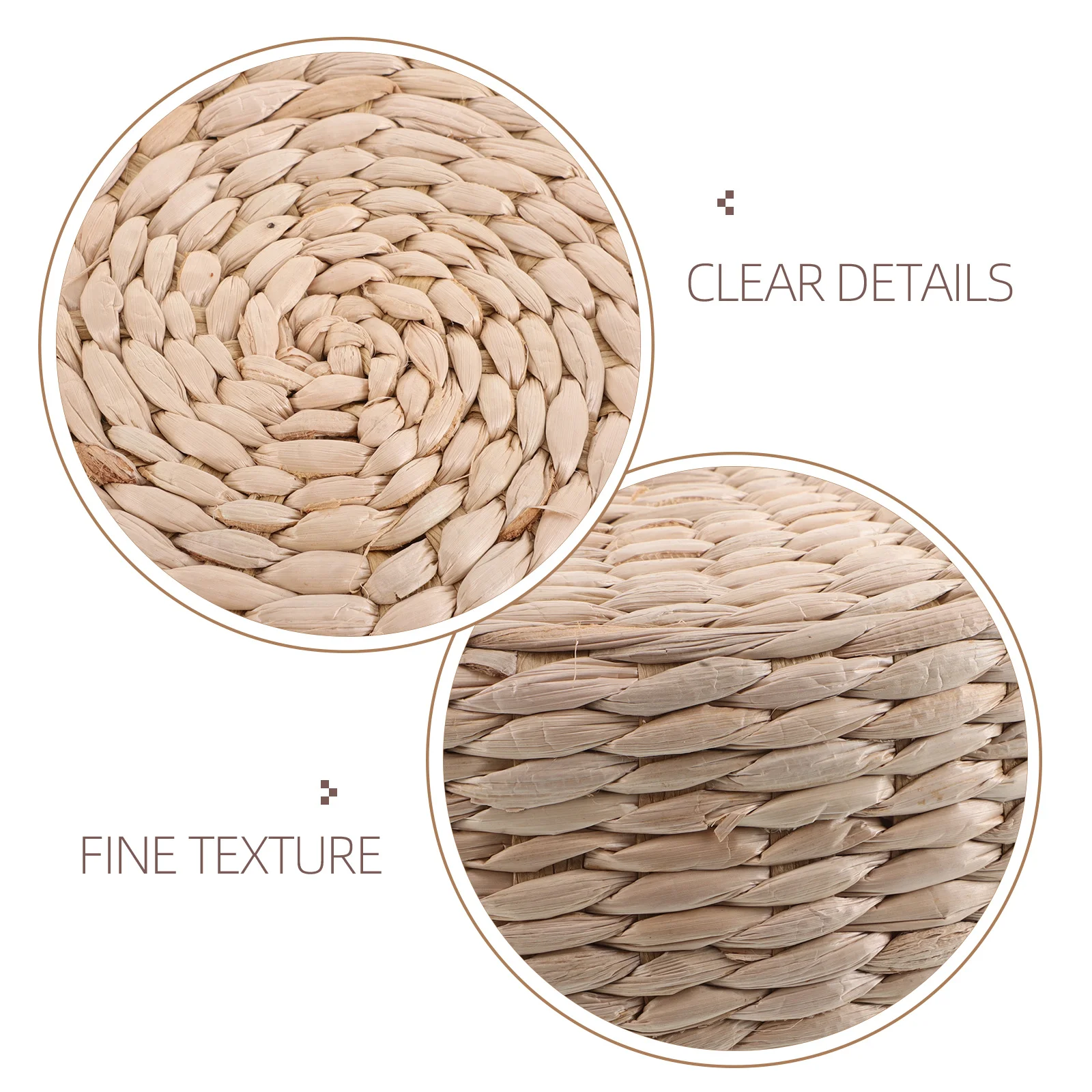 Japanese Style Straw Woven Stool Round Seat Cushion Lightweight 's Floor Pillow Yoga Mat Retro Footrest Home Decor